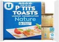 Mängden socker i P'tits toasts longue conservation nature