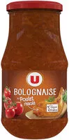 Mängden socker i Sauce bolognaise au poulet rissolé