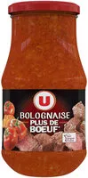 Mängden socker i Sauce bolognaise plus de boeuf