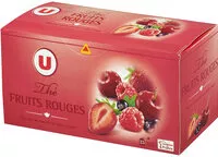Mängden socker i Thé noir saveur fruits rouges sachet x25
