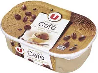 Mängden socker i Glace au café avec grains de chocolat