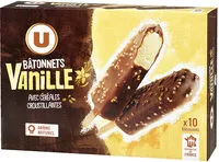 Mängden socker i Bâtonnets vanille avec céréales crousitllantes