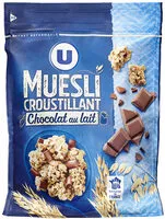 Mängden socker i Muesli croustillant au chocolat au lait