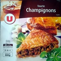 Mängden socker i Tourte Champignons - surgelée 500 g