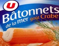 Mängden socker i Bâtonnets de la mer goût Crabe (24 bâtonnets)