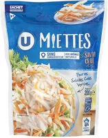 Mängden socker i Miettes à base de chair de poisson saveur crabe