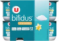 Mängden socker i Lait fermenté au bifidus saveur vanille