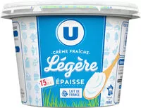 Mängden socker i Crème fraîche épaisse légère 15%MG
