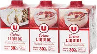 Mängden socker i Crème entière liquide 30% de matière grasse UHT