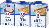 Mängden socker i Crème légère liquide UHT 15%MG