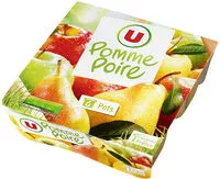 Mängden socker i Dessert de fruits pomme/poire allégé en sucre