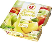 Mängden socker i Dessert de fruits pomme/banane allégé en sucre