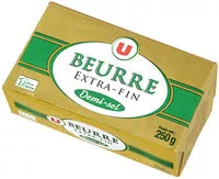 Mängden socker i Beurre extra fin demi-sel 80% de MG