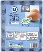 Mängden socker i 20 moyens oeufs datés du jour de ponte