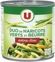 Mängden socker i Mélange haricots verts et beurre coupés trés fins