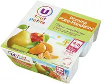 Mängden socker i Pots dessert pomme poire et mandarine,