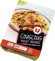 Mängden socker i Couscous au poulet et merguez, semoule aux raisins secs