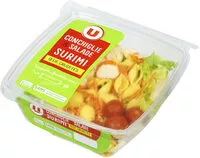 Mängden socker i Salade pâtes surimi oeuf et crudités