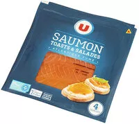 Mängden socker i Saumon fumé Atlantique Norvège Toasts et salades