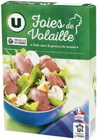 Mängden socker i Foies de volaille confits cuits dans la graisse de canard