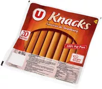 Mängden socker i Saucisses de Strasbourg