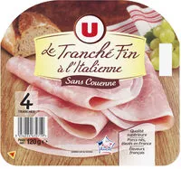 Mängden socker i Jambon cuit supérieur au torchon SC