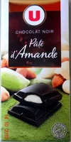 Mängden socker i Chocolat noir, Pâte d'Amande