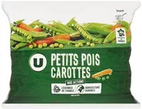 Mängden socker i Petits pois très fin et carottes