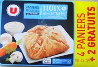 Mängden socker i Paniers Feuilletés Noix de St-Jacques*, Surgelés