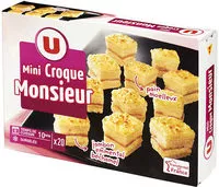 Mängden socker i Mini Croques Monsieur pain de mie moëlleux jambon-emmental surgelés