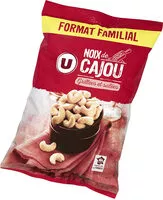 Mängden socker i Noix de cajou grillées et salées