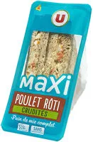 Mängden socker i Sandwich maxi poulet rôti et crudités