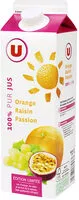 Mängden socker i Pur jus d'orange de raisin et de fruit de la passion