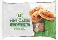 Mängden socker i Mini cakes aux Fruits Confits