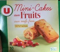 Mängden socker i Mini-Cakes aux Fruits