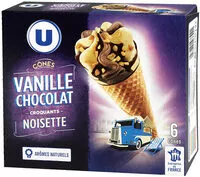 Mängden socker i Cônes vanille chocolat