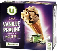 Mängden socker i Cônes vanille praliné