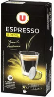 Mängden socker i Café torréfié et moulu espresso Brésil