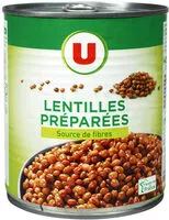 Mängden socker i Lentilles préparées