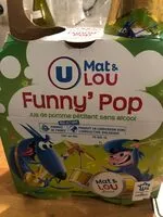 Mängden socker i Jus de pomme pétillant Funny'Pop