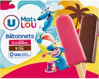 Mängden socker i Bâtonnets glace à l'eau parfum cola & grenadine