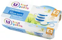Mängden socker i P'tit lacté saveur nature sucré 6 mois,