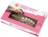 Mängden socker i Gambas géantes entières crues sauvages