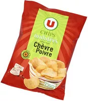 Mängden socker i Chips ondulées saveur chèvre poivre