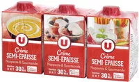 Mängden socker i Crème UHT semi-épaisse 30% de MG