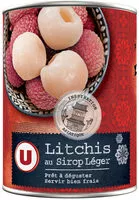 Mängden socker i Litchis au Sirop Léger