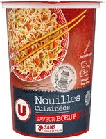 Mängden socker i Nouilles cuisinées cup saveur boeuf