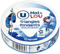 Mängden socker i Fromage fondant pasteurisés en triangle