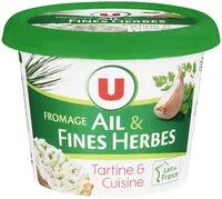 Mängden socker i Fromage Ail et Fines Herbes au lait pasteurisé 24% de MG