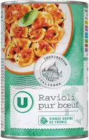 Mängden socker i Ravioli pur boeuf